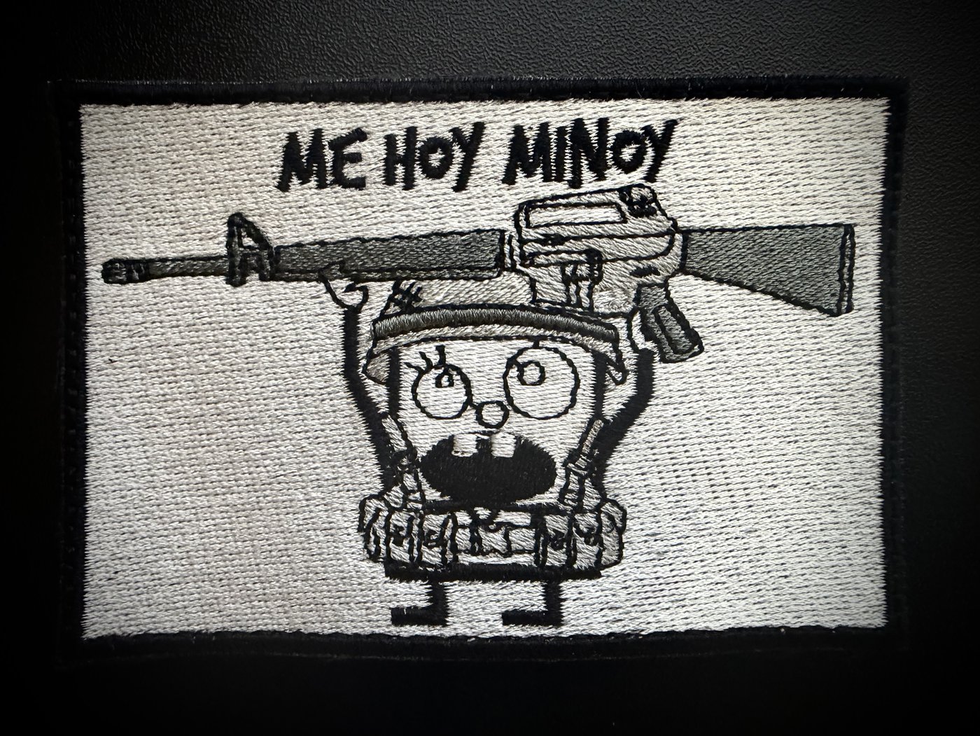 Custom embroidered art patch