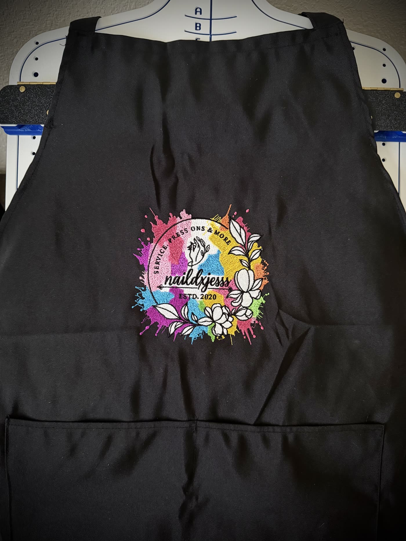 Embroidered outerwear or gear piece