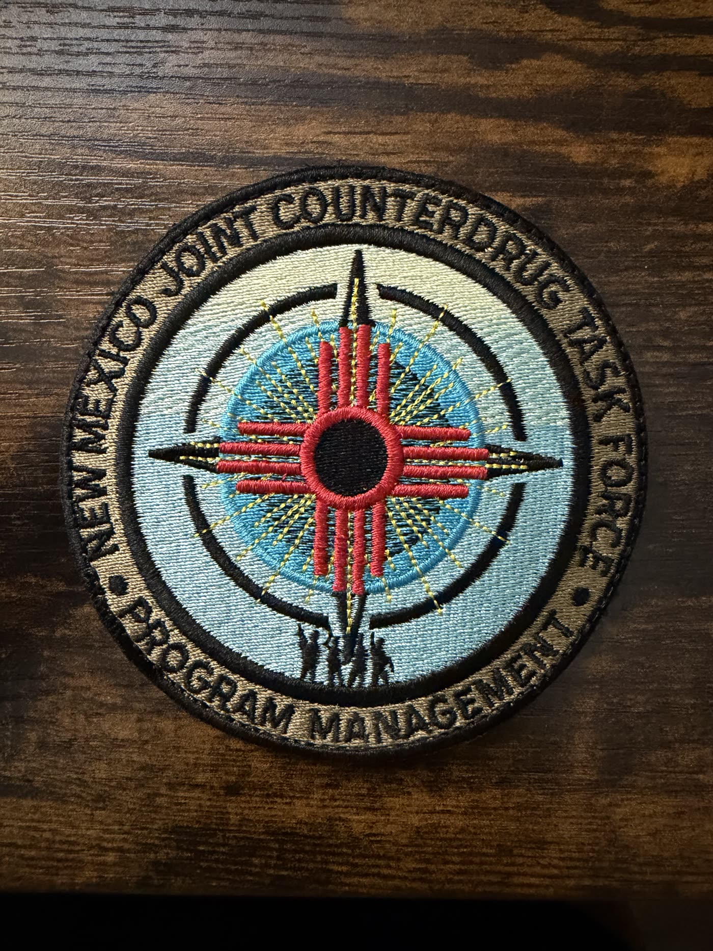 Patch embroidery close-up