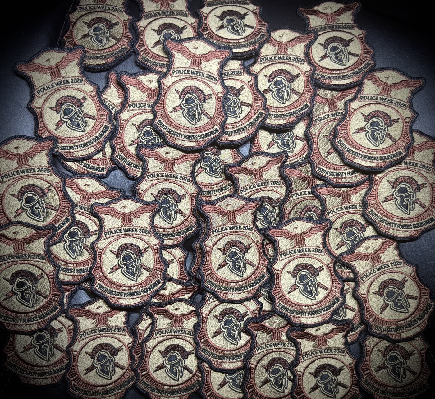 Custom embroidered patch detail