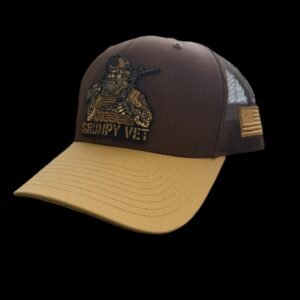 Grumpy Vet Cap w/ US Flag